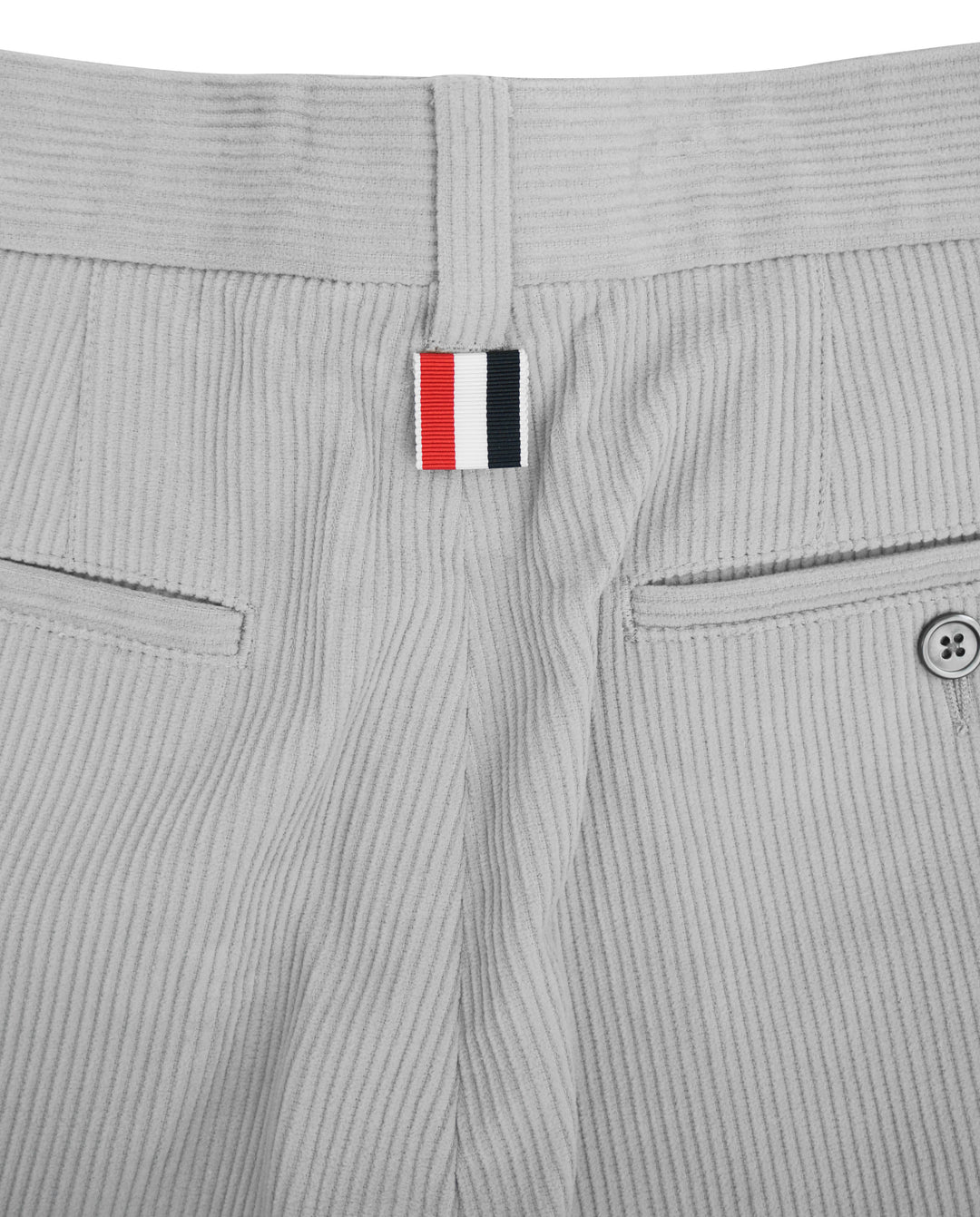 Thom Browne. Corduroy Trousers in Light Grey - Discounts on Thom Browne. at UAL