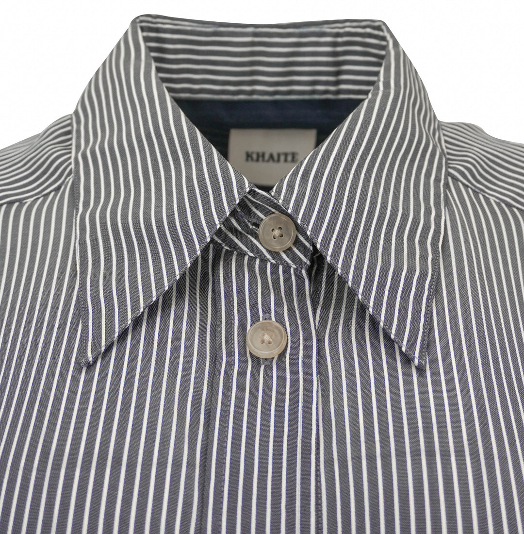 Khaite Yatty Top in Navy/White - Discounts on Khaite at UAL