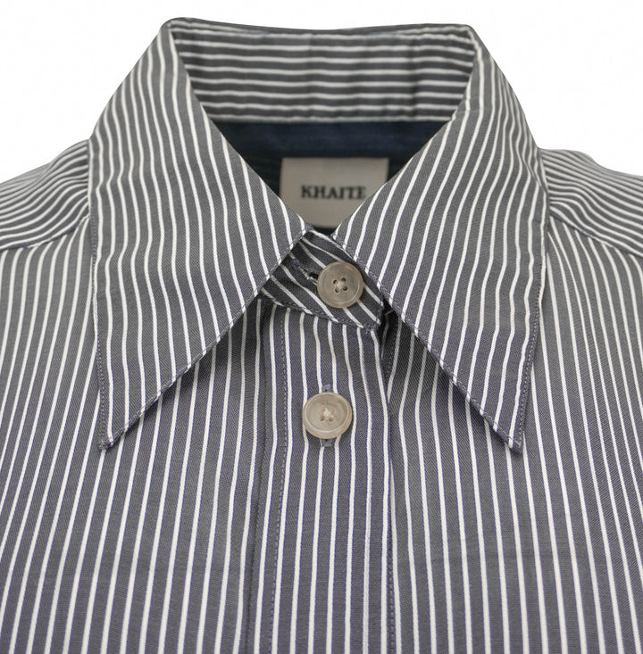 Khaite Yatty Top in Navy/White - Discounts on Khaite at UAL
