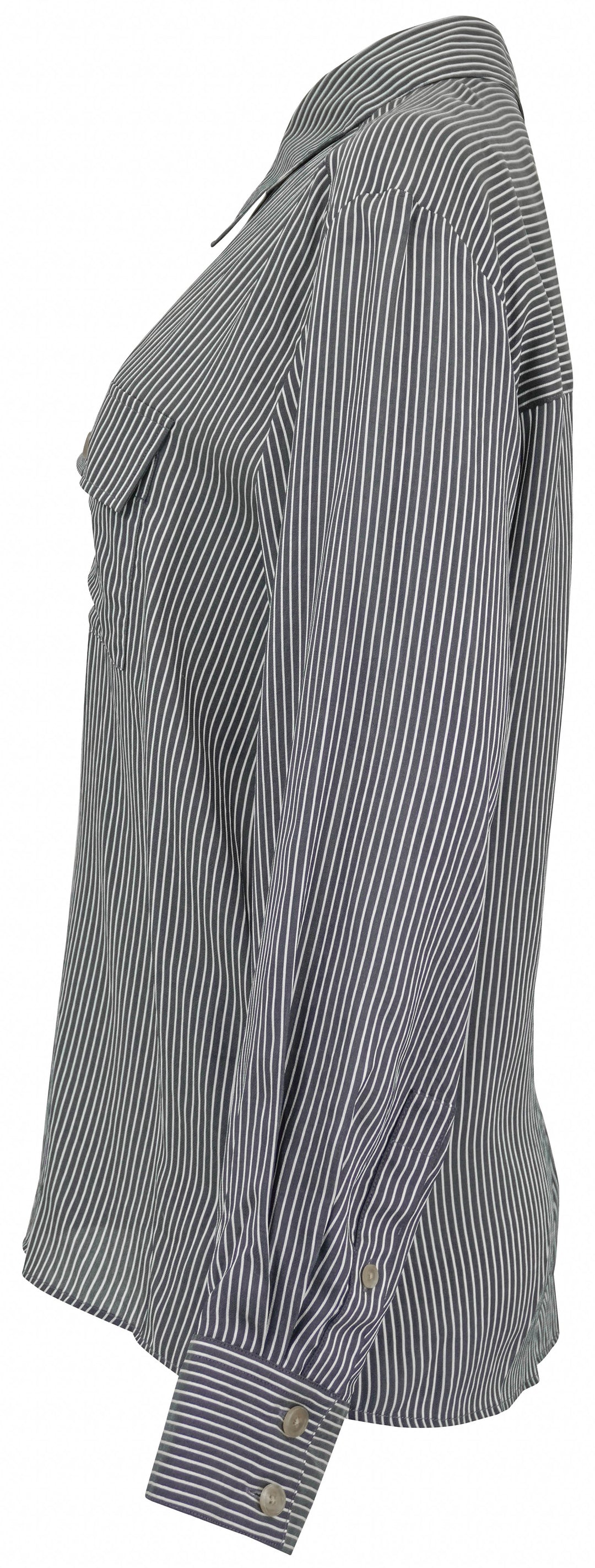 Khaite Yatty Top in Navy/White - Discounts on Khaite at UAL