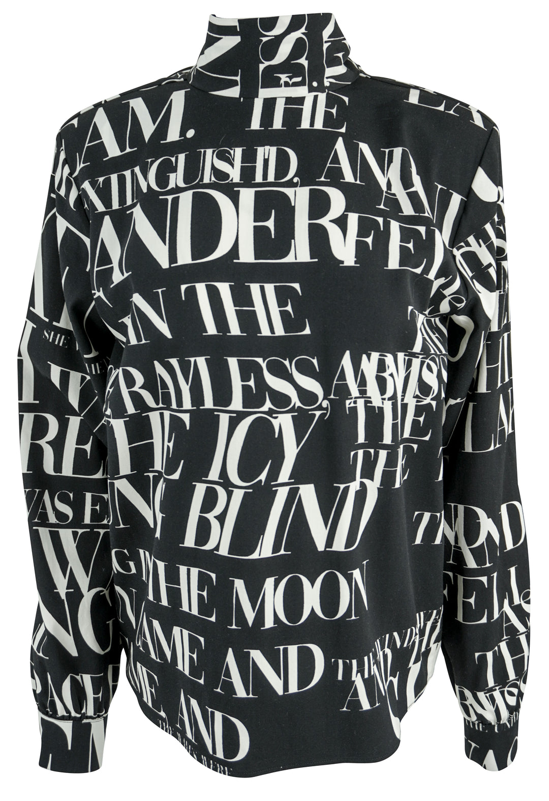 Libertine Poeme Noir Bianca Blouse in Black and Cream - Discounts on Libertine at UAL