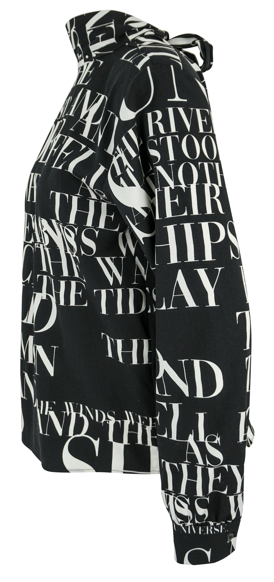 Libertine Poeme Noir Bianca Blouse in Black and Cream - Discounts on Libertine at UAL