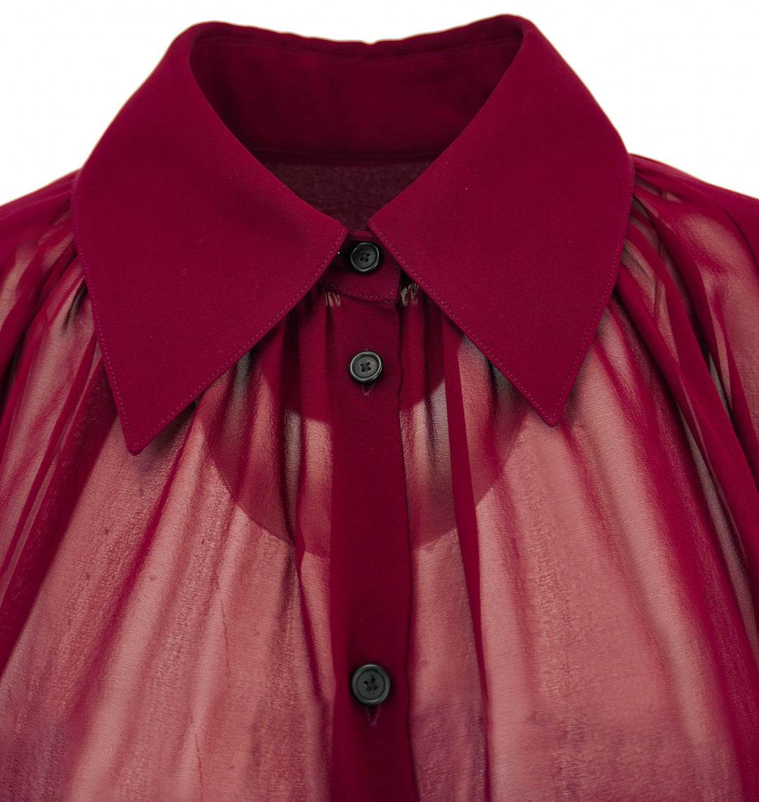 Khaite Ceelo Top in Oxblood - Discounts on Khaite at UAL