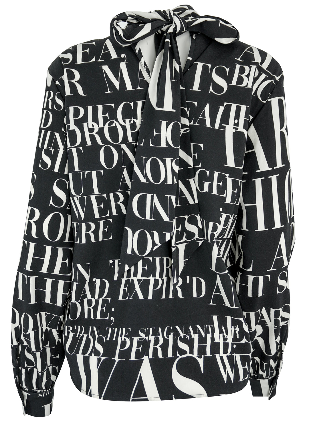 Libertine Poeme Noir Bianca Blouse in Black and Cream - Discounts on Libertine at UAL