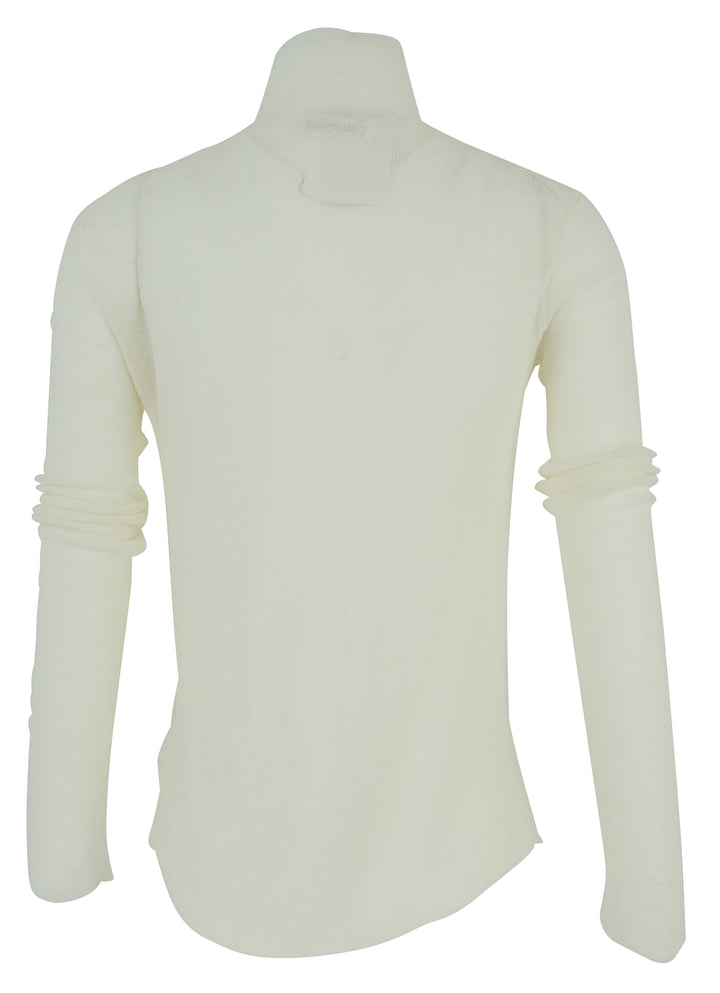 Jil Sander Sheer Turtleneck in Cream - Discounts on Jil Sander at UAL