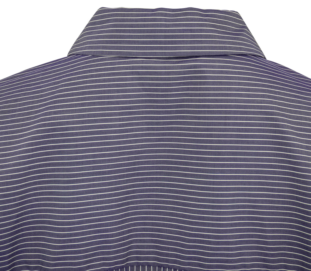 Partow Theo Shirt in Cornflower Stripe - Discounts on Partow at UAL