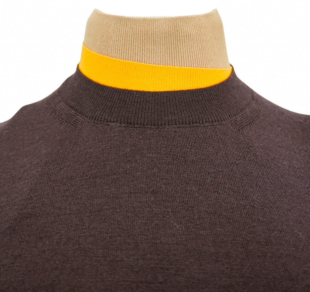 Fendi Multi-Layer Mini Dress in Brown - Discounts on Fendi at UAL