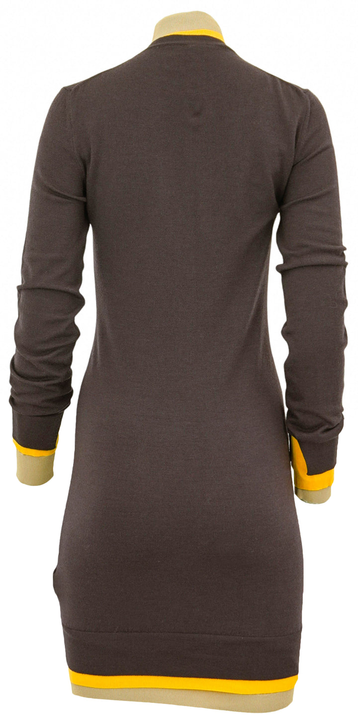Fendi Multi-Layer Mini Dress in Brown - Discounts on Fendi at UAL