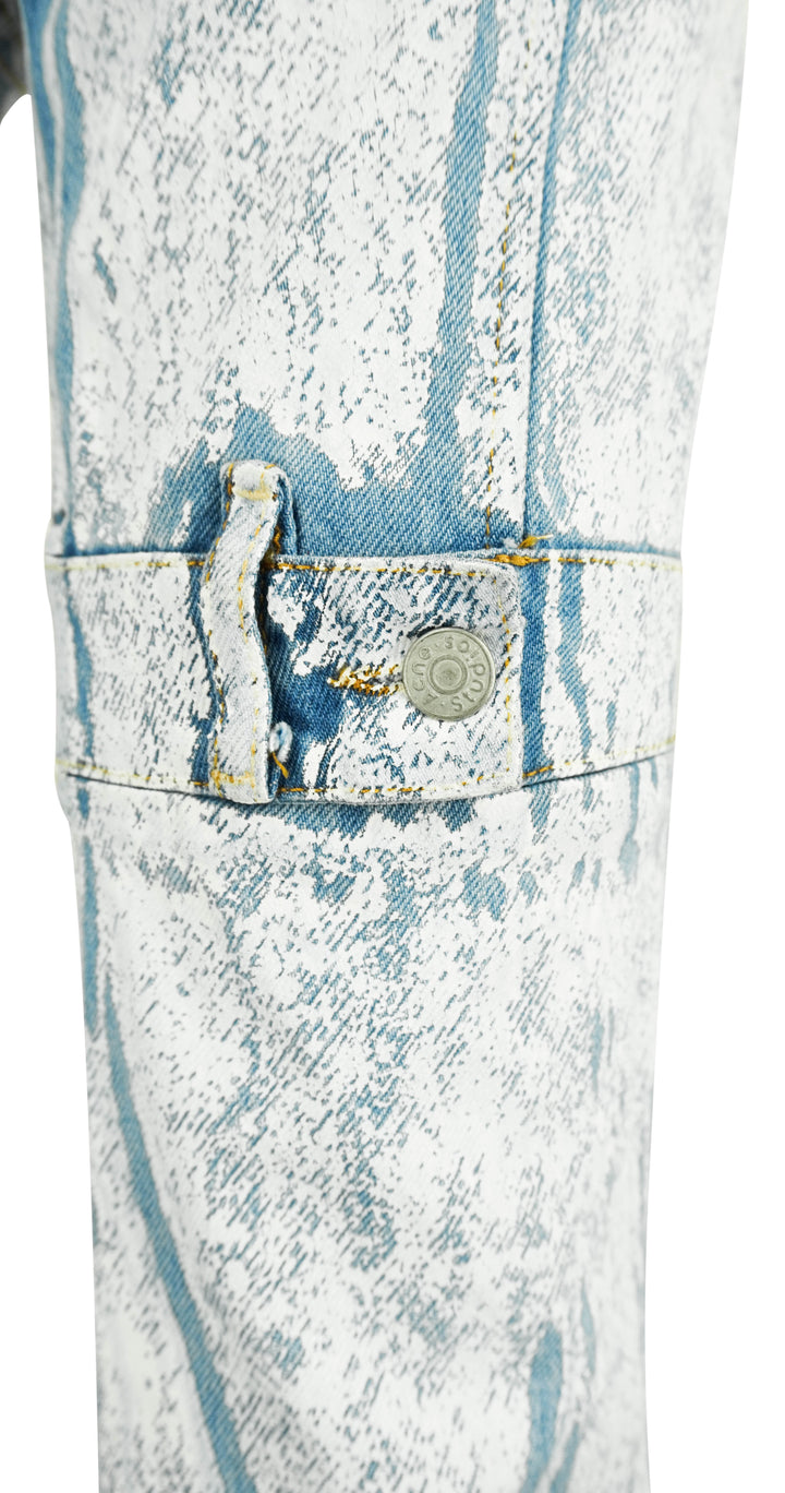 Acne Studios Painted Jeans in Light Wash/White - Discounts on Acne Studios at UAL
