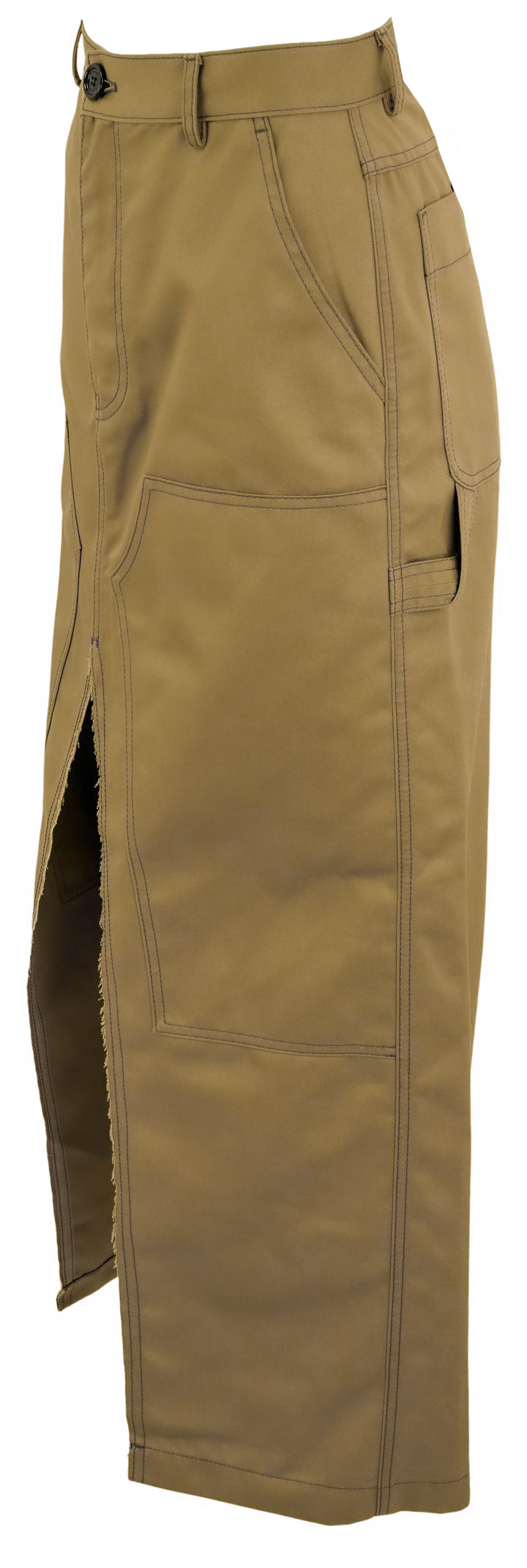 Meryll Rogge Double Vent Skirt in Khaki - Discounts on Meryll Rogge at UAL
