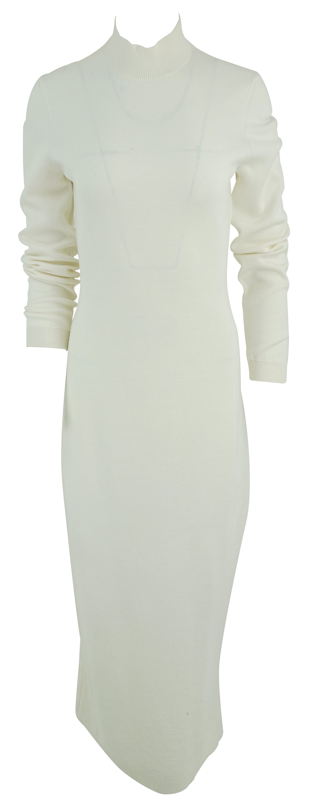 Brandon Maxwell Lennon Mock Neck Gown in Cream - Discounts on Brandon Maxwell at UAL