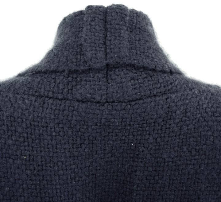 Gabriela Hearst Teagan Belted Cashmere Fringe Vest in Denim Blue - Discounts on Gabriela Hearst at UAL