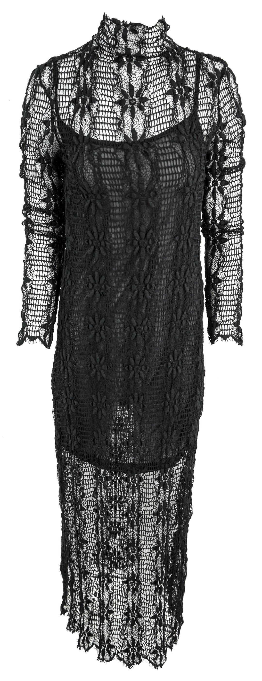 Ulla Johnson Floral Lace Talia Dress in Black - Discounts on Ulla Johnson at UAL