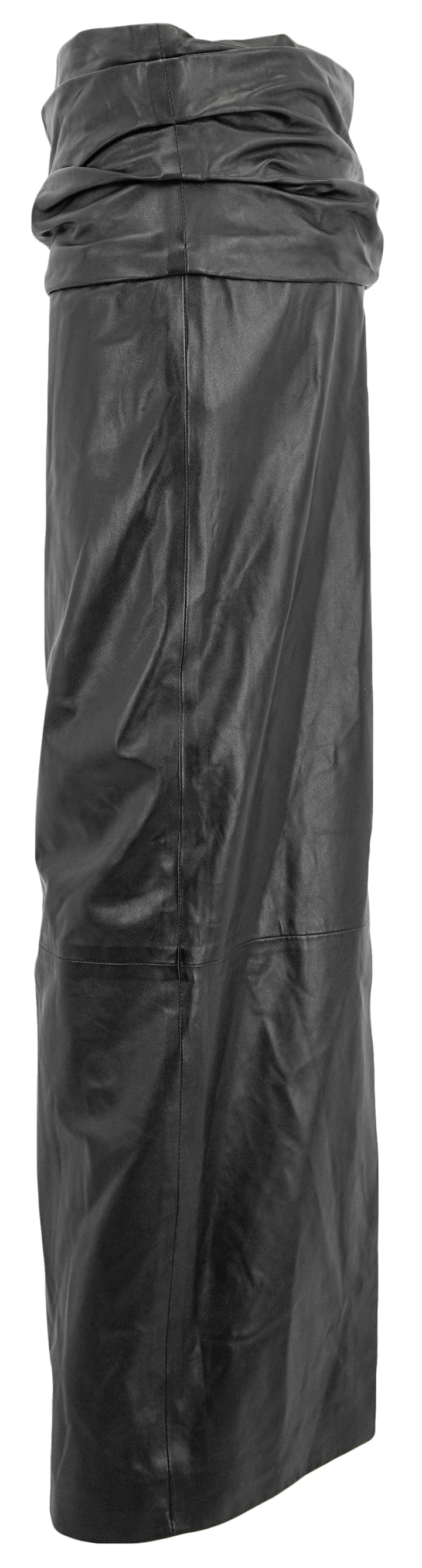 Khaite Winler Leather Skirt in Black - Discounts on Khaite at UAL