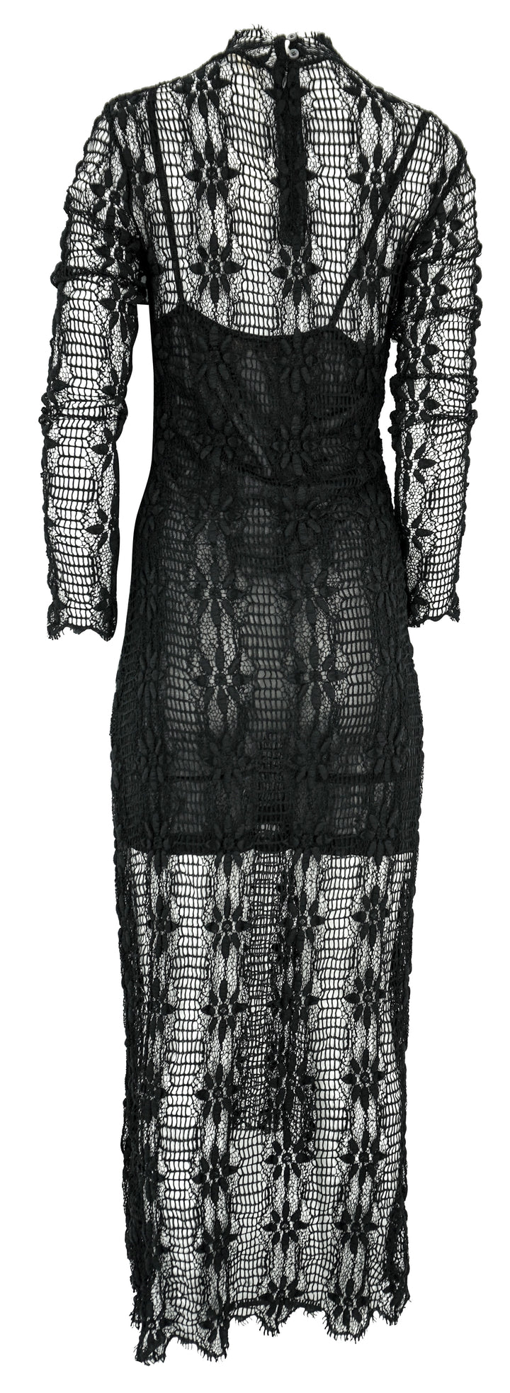 Ulla Johnson Floral Lace Talia Dress in Black - Discounts on Ulla Johnson at UAL