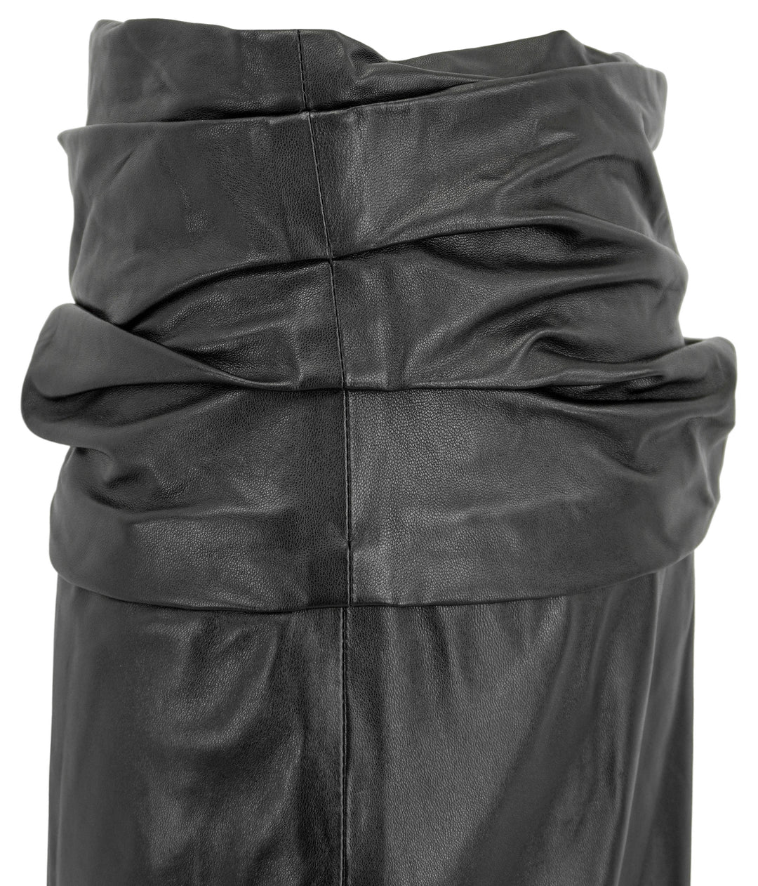 Khaite Winler Leather Skirt in Black - Discounts on Khaite at UAL
