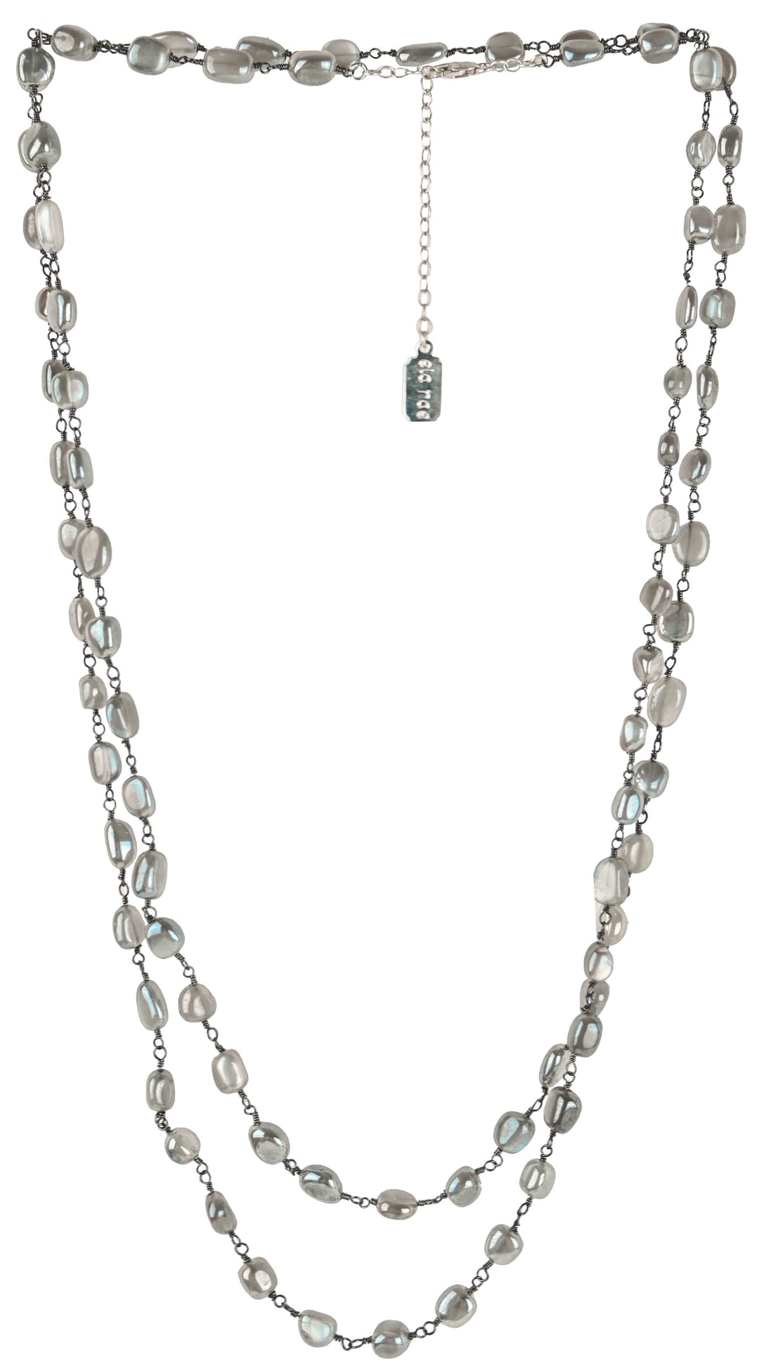 Ela Rae Diana Necklace in Brown Moonstone - Discounts on Ela Rae at UAL