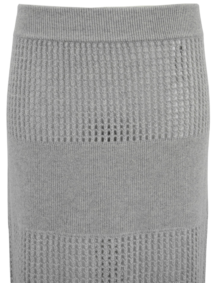 Lisa Yang Lai Skirt in Dove Grey - Discounts on Lisa Yang at UAL
