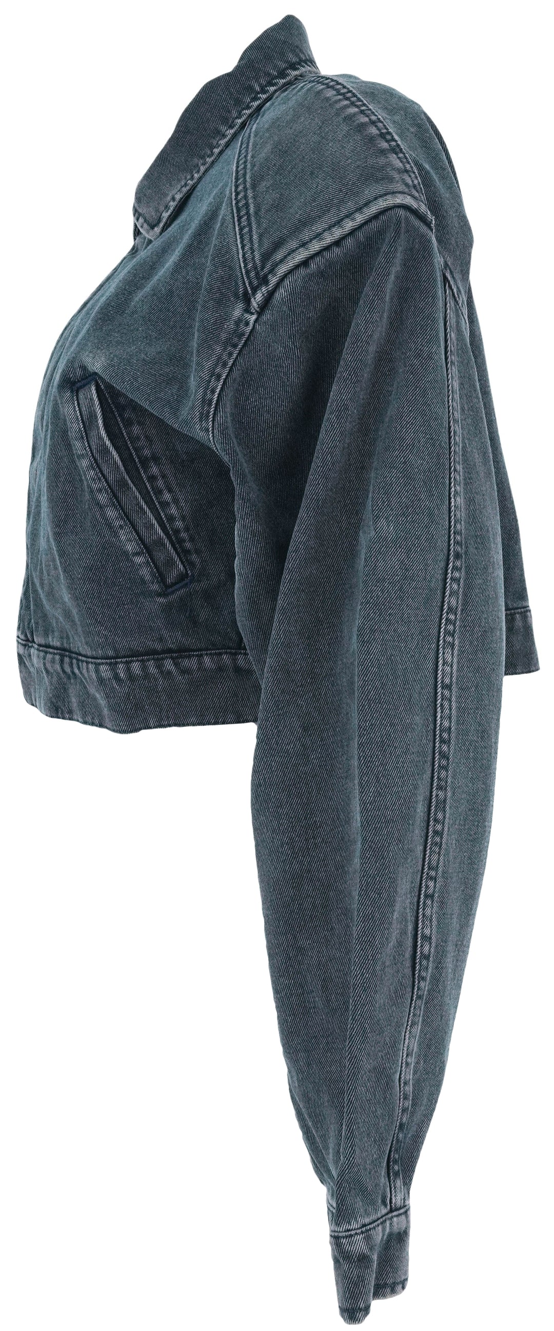 3X1 NYC Amelia Crop Jacket in Iron - Discounts on 3x1 NYC at UAL