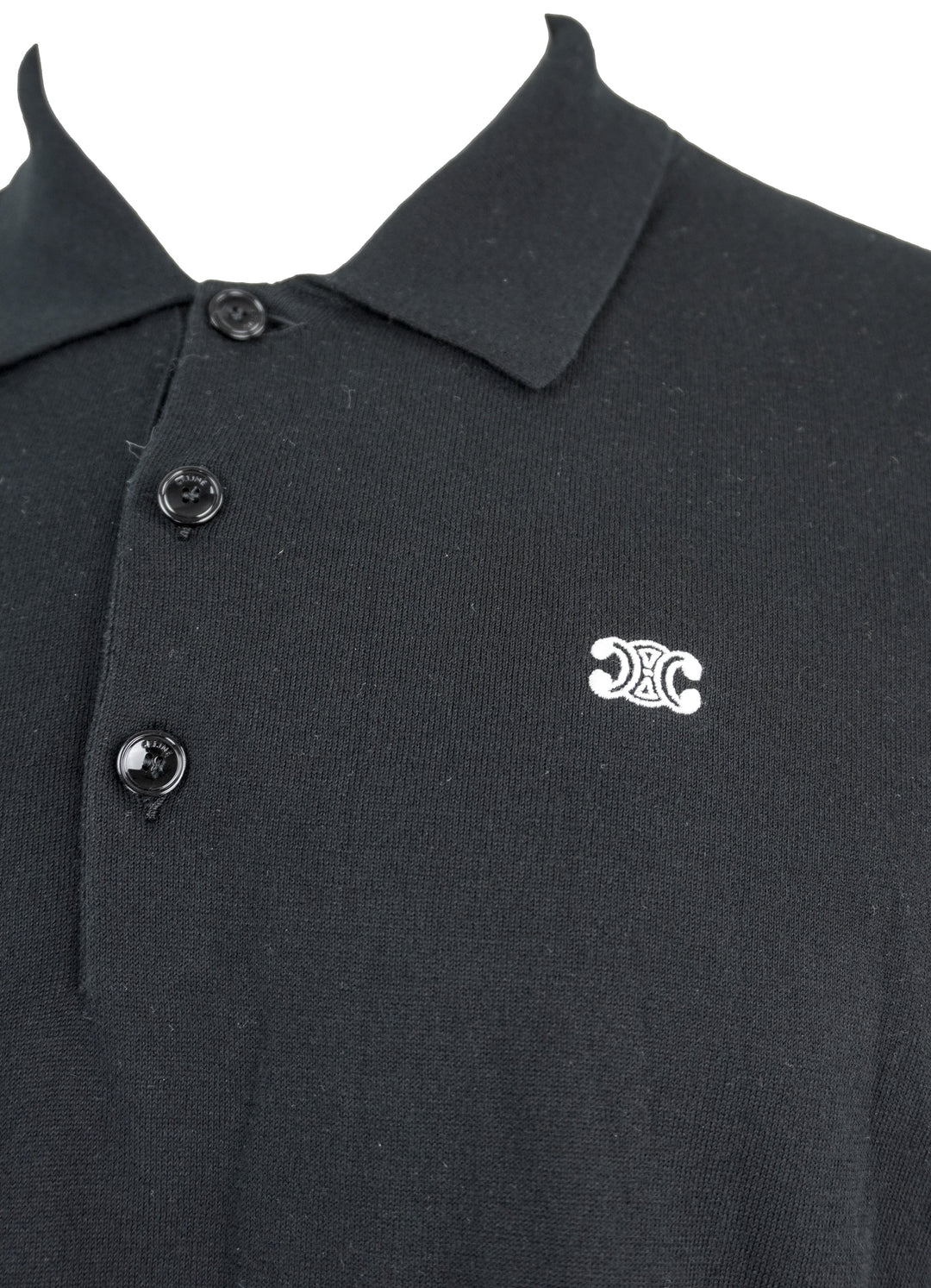 Celine Triomphe Polo in Black - Discounts on Celine at UAL
