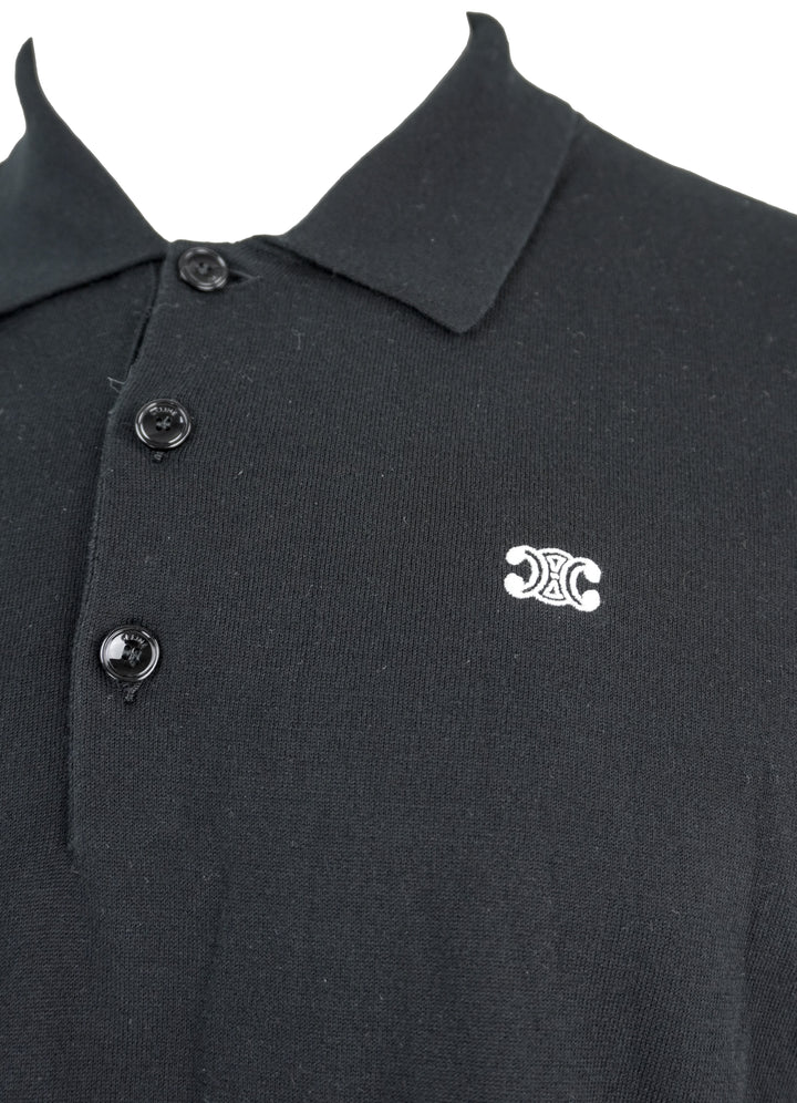 Celine Triomphe Polo in Black - Discounts on Celine at UAL