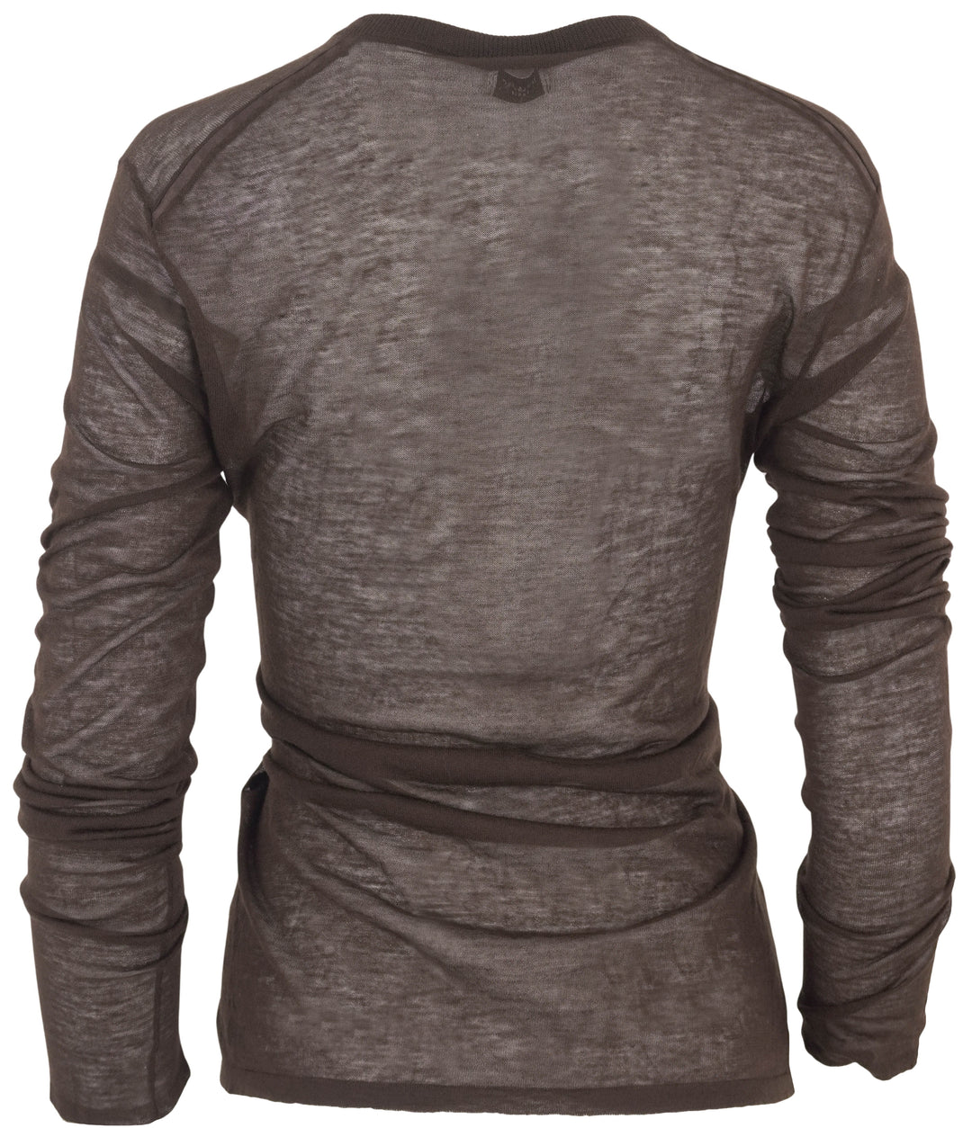 Saint Laurent Knit Long Sleeve Sweater in Brown - Discounts on Saint Laurent at UAL