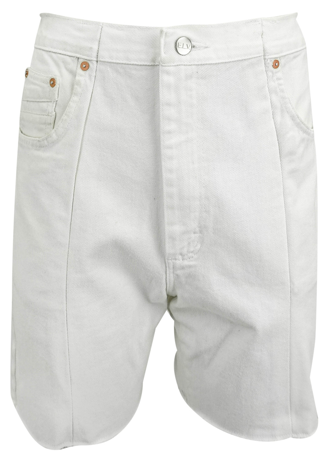 E.l.V. Denim Shorts in White - Discounts on E.L.V. DENIM at UAL