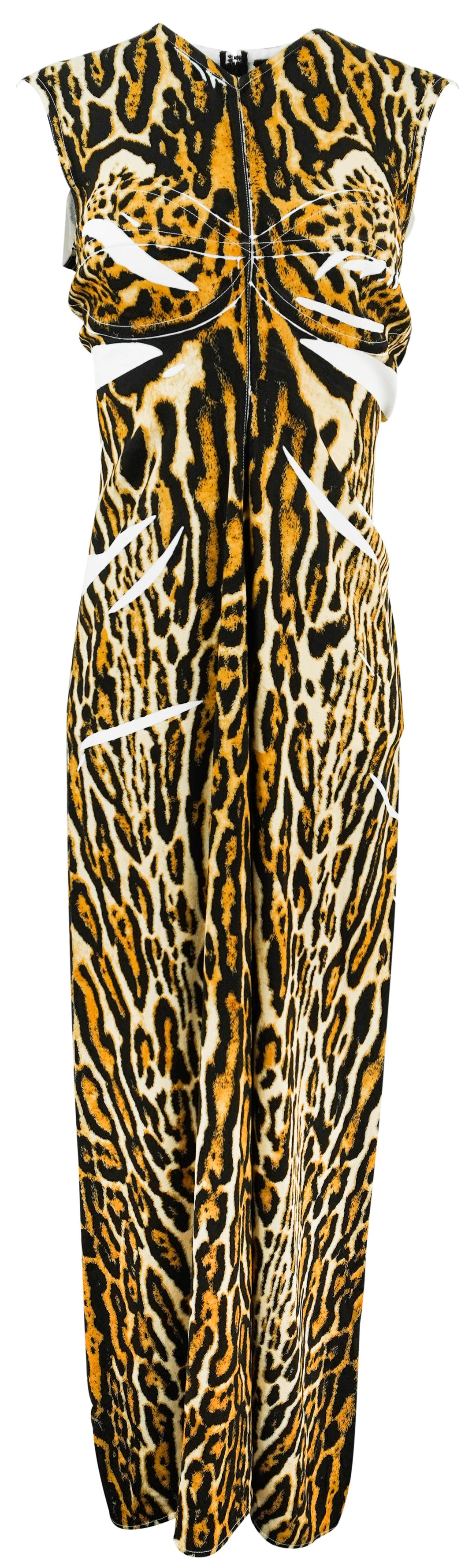 Proenza Schouler Printed Crepe Dress in Ocelot - Discounts on Proenza Schouler at UAL