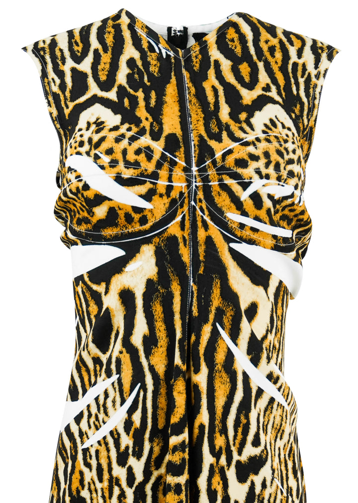 Proenza Schouler Printed Crepe Dress in Ocelot - Discounts on Proenza Schouler at UAL