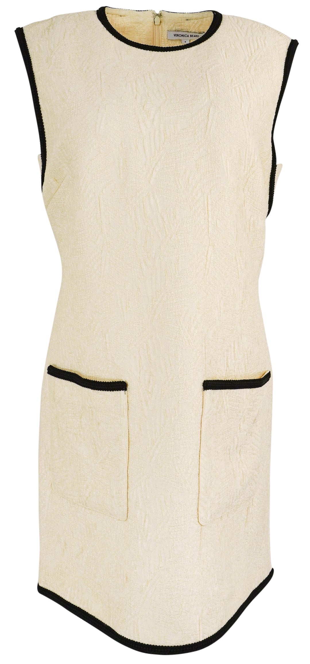 Veronica Beard Ravena Sleeveless Mini Shift Dress in White - Discounts on Veronica Beard at UAL