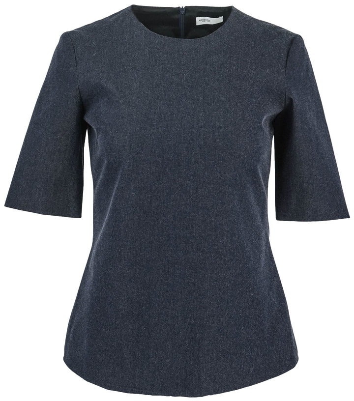 Rosetta Getty Stretch Twill Tee Shirt in Blue Denim - Discounts on Rosetta Getty at UAL