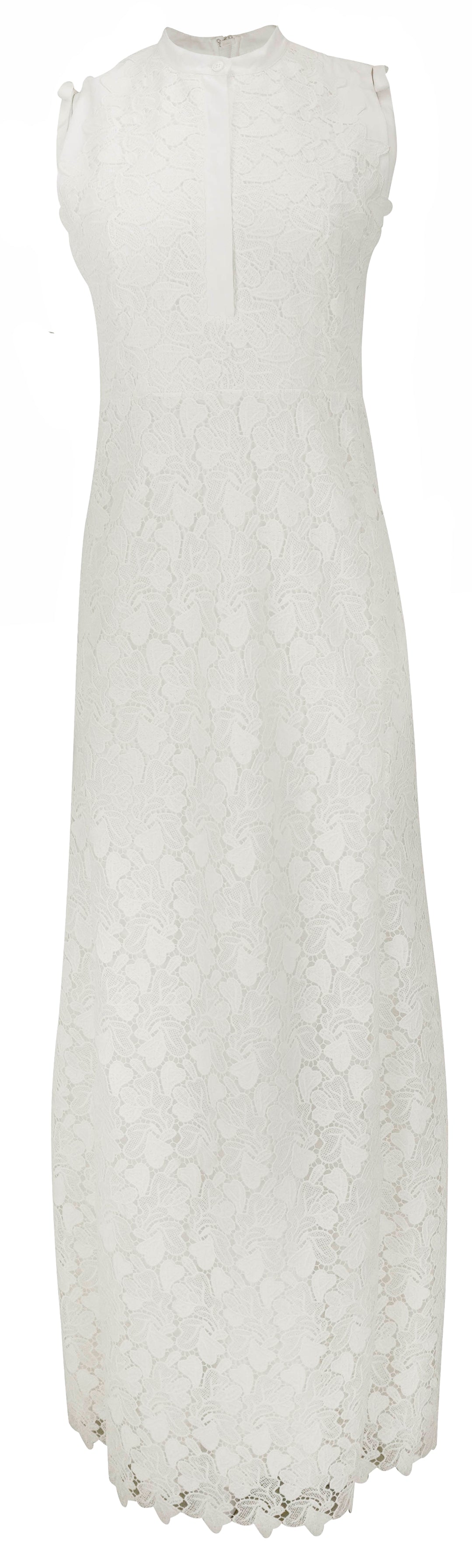 Giambattista Valli Macrame Maxi Dress in White - Discounts on Giambattista Valli at UAL