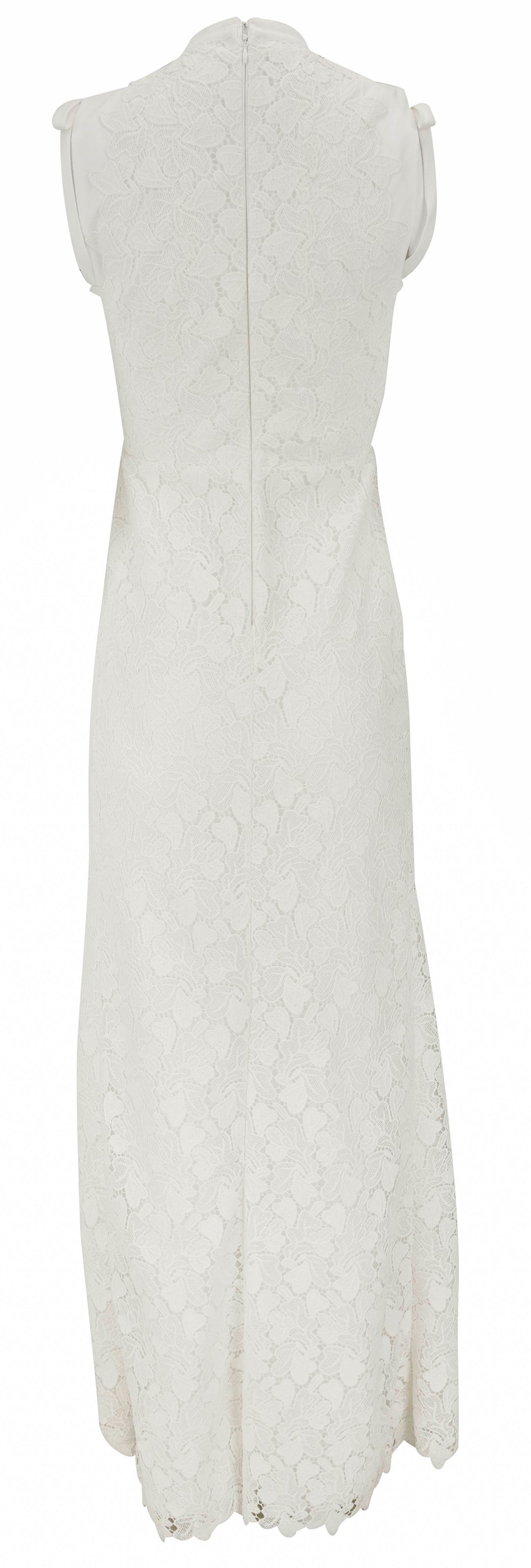 Giambattista Valli Macrame Maxi Dress in White - Discounts on Giambattista Valli at UAL