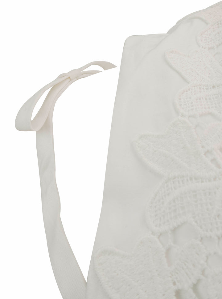 Giambattista Valli Macrame Maxi Dress in White - Discounts on Giambattista Valli at UAL