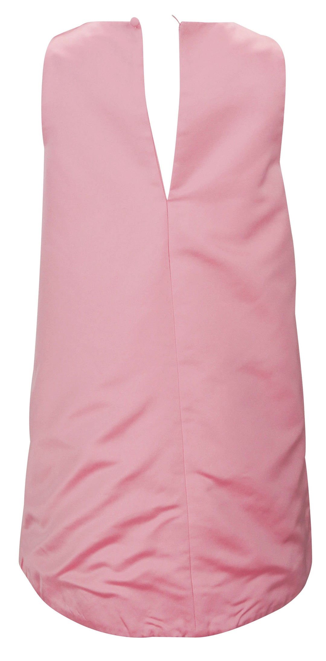 DES_PHEMMES Beaded Satin Mini Dress in Bubble Pink - Discounts on Des_Phemmes at UAL