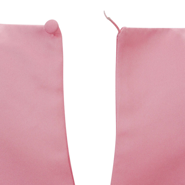 DES_PHEMMES Beaded Satin Mini Dress in Bubble Pink - Discounts on Des_Phemmes at UAL