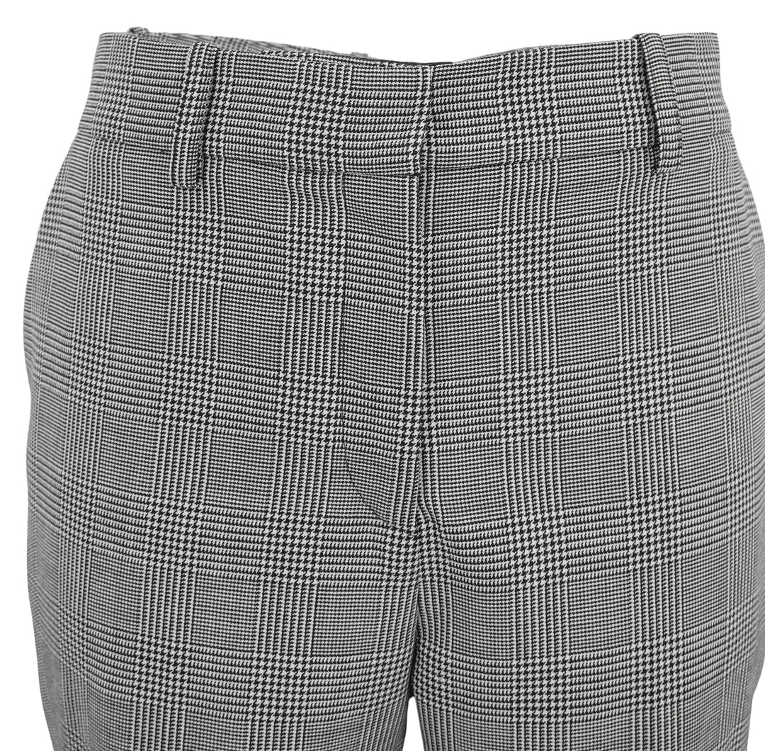 Balmain Houndstooth Trousers in Black and White - Discounts on Balmain at UAL