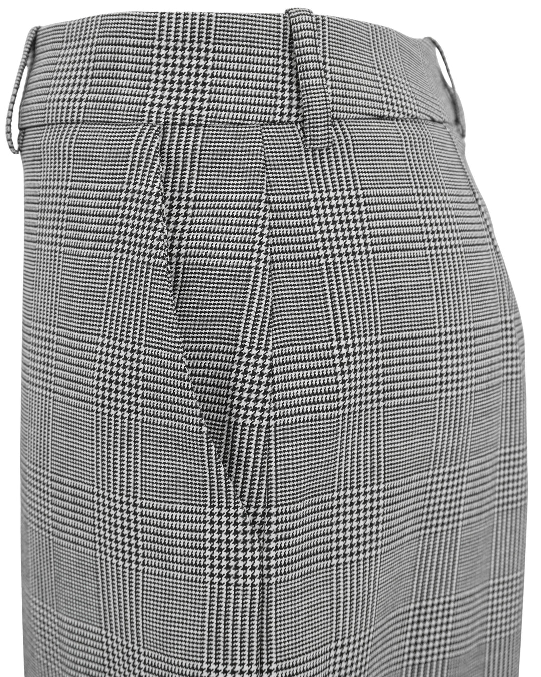 Balmain Houndstooth Trousers in Black and White - Discounts on Balmain at UAL