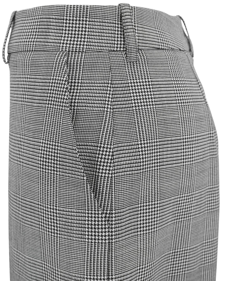 Balmain Houndstooth Trousers in Black and White - Discounts on Balmain at UAL