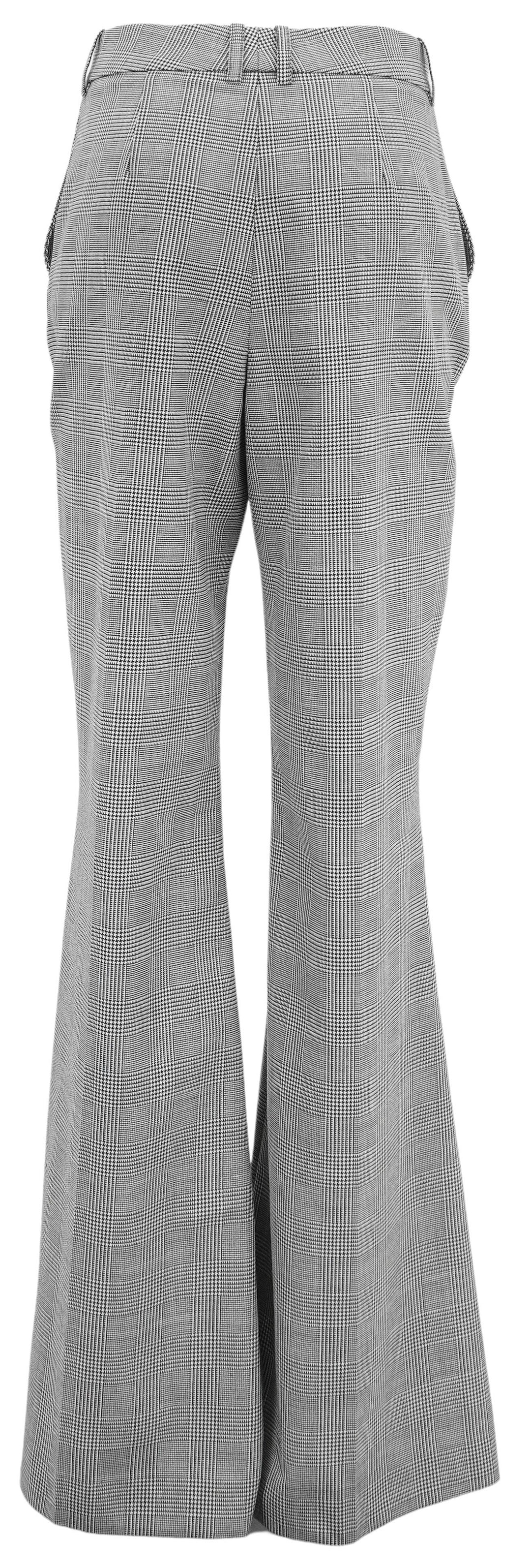 Balmain Houndstooth Trousers in Black and White - Discounts on Balmain at UAL
