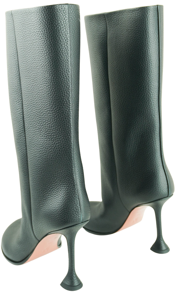 Amina Muaddi Liya Boots in Black - Discounts on Amina Muaddi at UAL