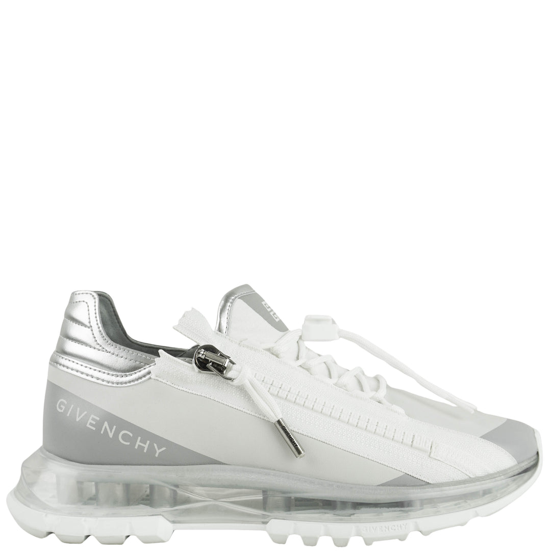 Givenchy Spectre Zip Runners in White and Silver - Discounts on Celine at UAL