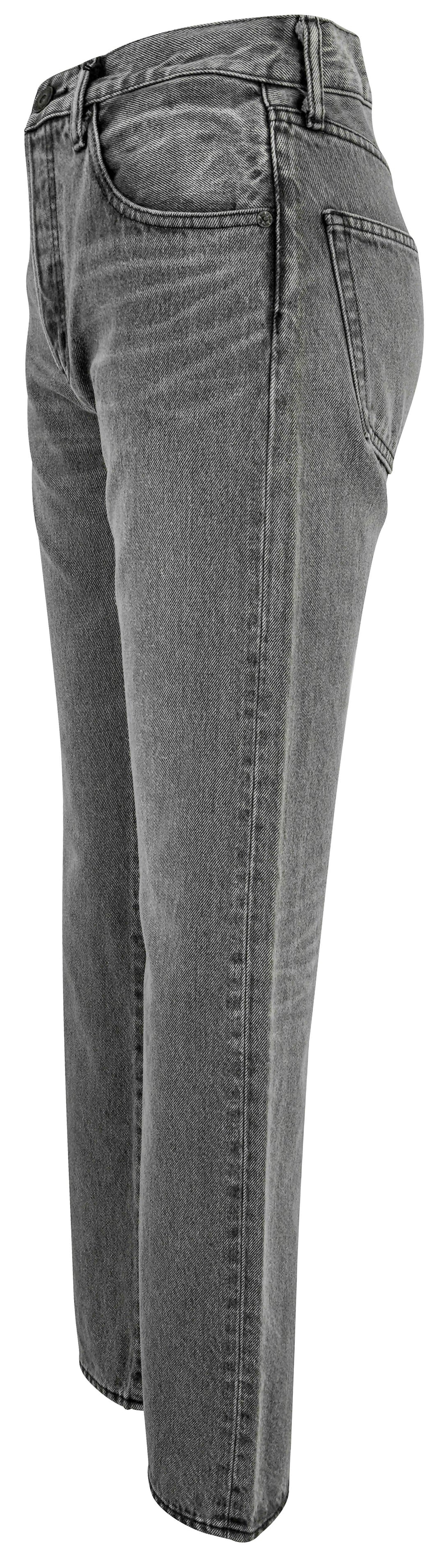 Moussy Boothbay Straight Denim in Black - Discounts on Moussy at UAL