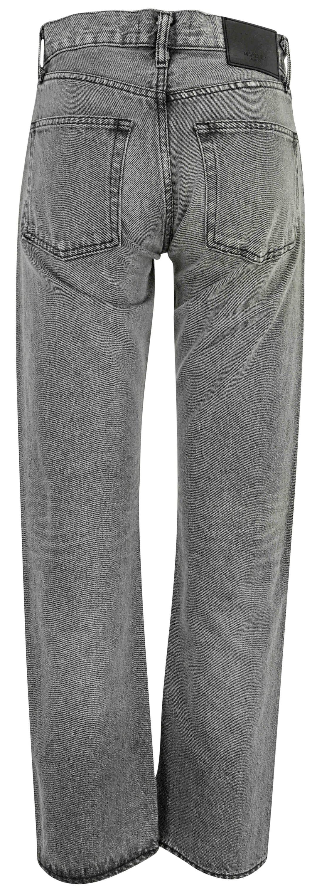 Moussy Boothbay Straight Denim in Black - Discounts on Moussy at UAL