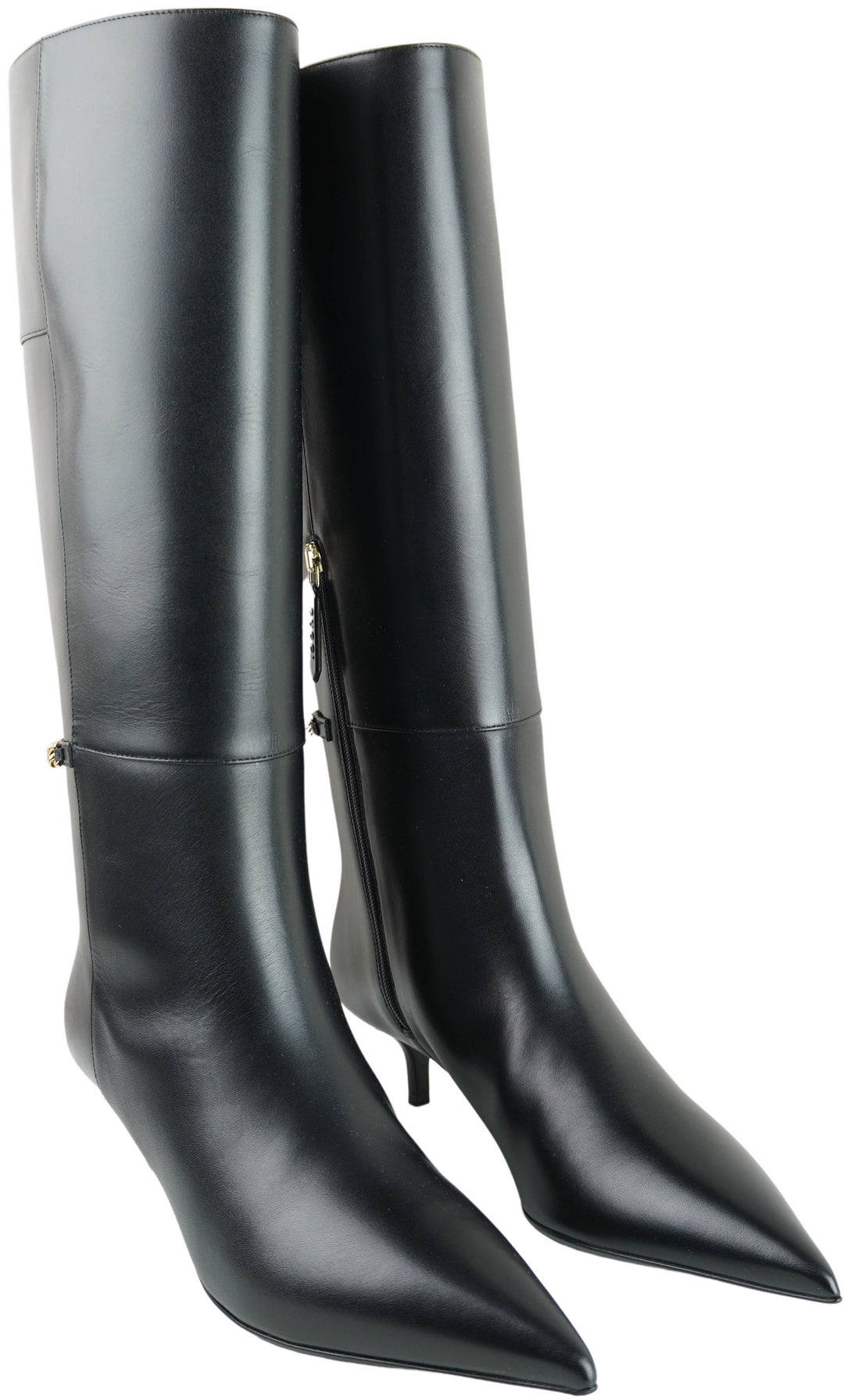 Gucci Lebonne Leather Boots in Black - Discounts on Gucci at UAL