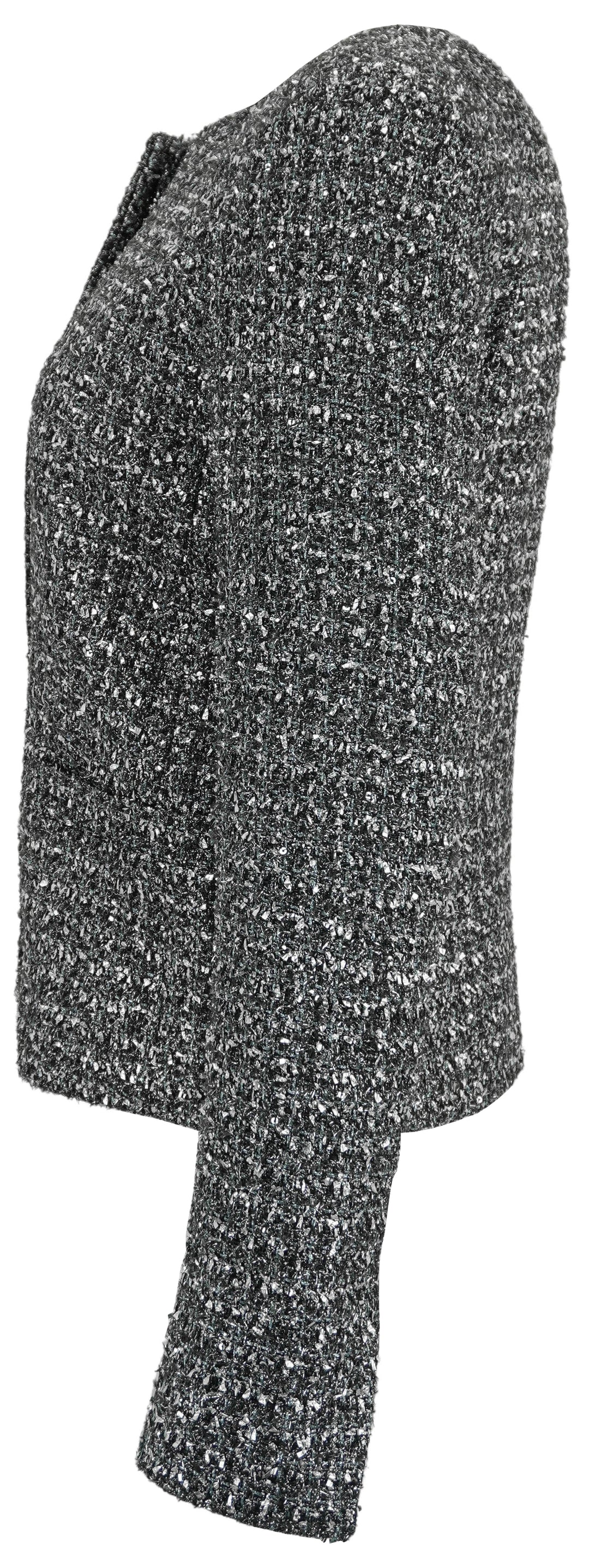 Maria McManus Shrunken Jacket in Silver/Black - Discounts on Maria McManus at UAL