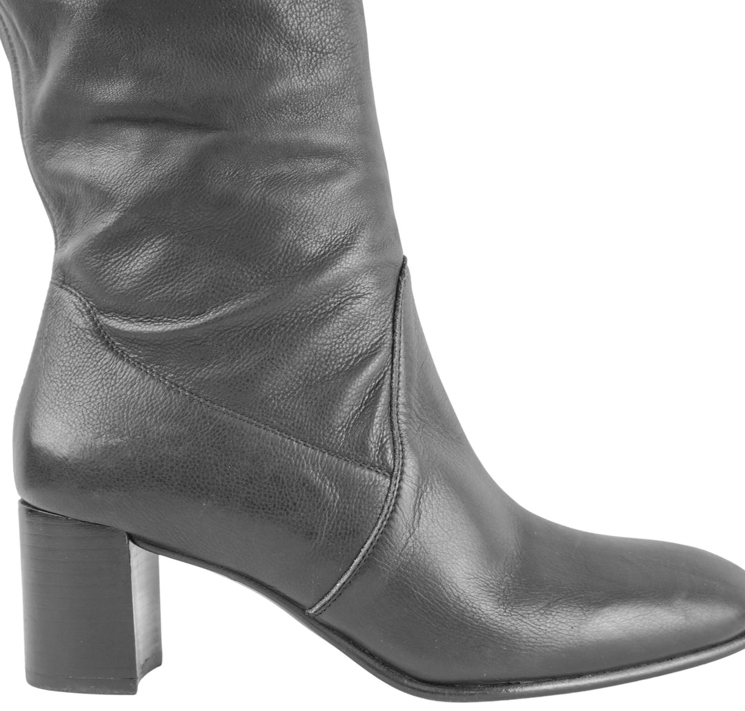 Pedro García Leather Xantia Boots in Black - Discounts on Pedro García at UAL