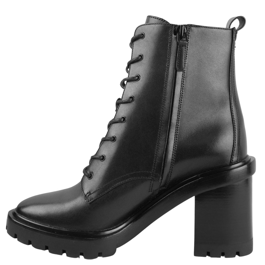 Tory Burch Double T Lug Boots in Black - Discounts on Tory Burch at UAL