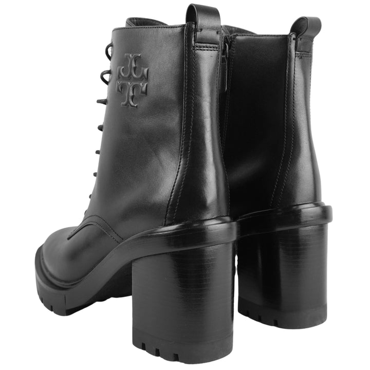 Tory Burch Double T Lug Boots in Black - Discounts on Tory Burch at UAL