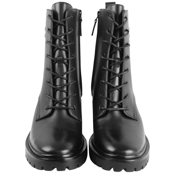 Tory Burch Double T Lug Boots in Black - Discounts on Tory Burch at UAL